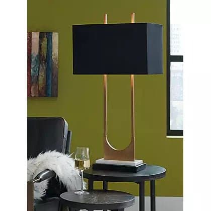 U-Shaped Geometric Table Lamp - HER Home Design Boutique